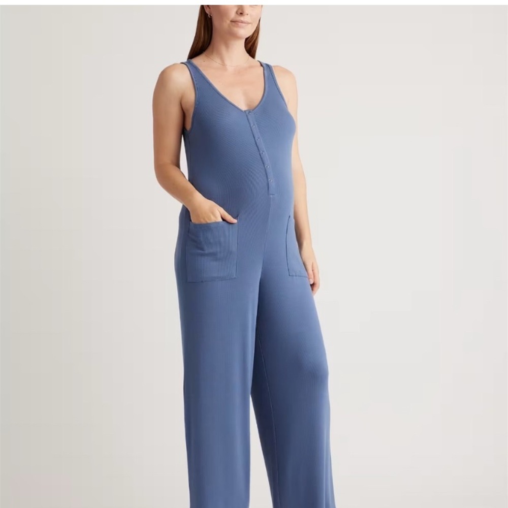 Quince soft maternity and nursing jumpsuit size small